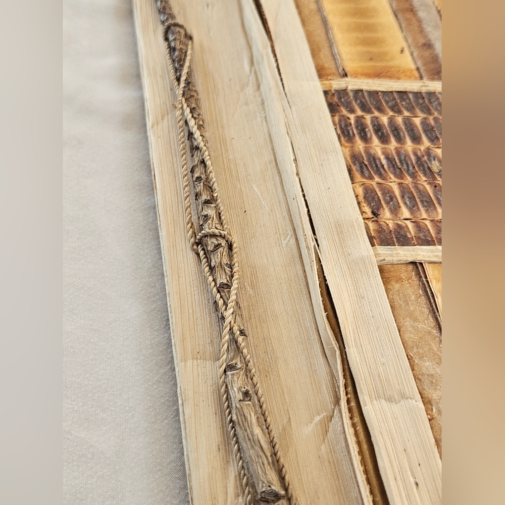 Photo Album Tropical Palm Trees Natural Fiber Pages Binding Cover Bahamas Hawaii - Picture 5 of 13